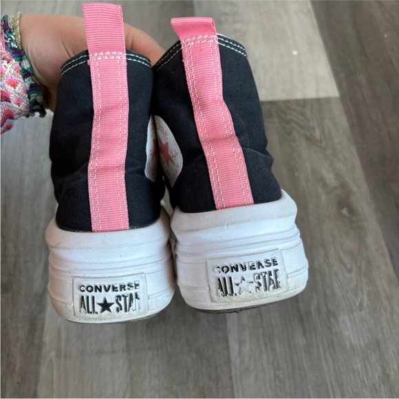 Converse Chuck Taylor All Star Move Platform Black and Pink Size 7 - Picture 4 of 10